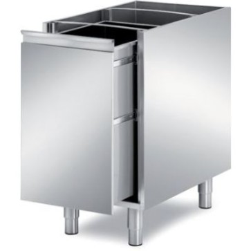 Elemento con cassettone estraibile senza ripiano. mm 435x690x810 h