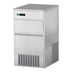 Produttore di ghiaccio professionale capacità 80 kg in 24 ore contenitore riserva capacità da 55 kg