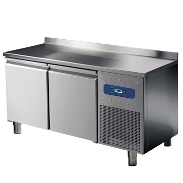 Tavolo congelato a 2 porte GN 1/1 con alzatina, -10°/-20°C