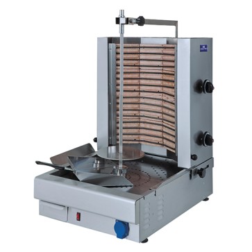 Gyros elettrico professionale con 2 zone di cottura - cap. 35 kg.