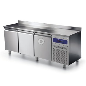Tavolo freezer 600 mm 3 porte 430x325 mm con alzatina, -10°/-20°C