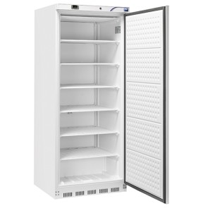 Armadio frigorifero professionale interno/esterno abs bianco, 600 litri positivo temperatura, 0/+8°c