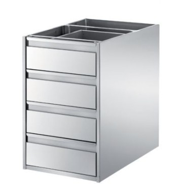 Elemento a 4 cassetti senza ripiano mm 540x580x515 h