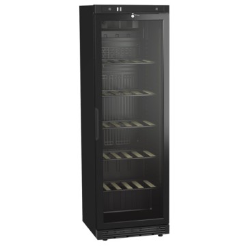Espositore refrigerato professionale per vini da 379 litri con porta vetro e 5 ripiani, +1°/+10°C