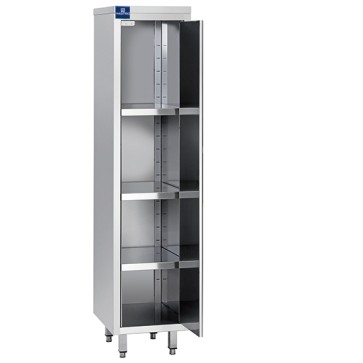 armadio verticale con porta battente e 3 ripiani, 600x700 mm
