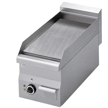 fry top elettrico da banco, piastra liscia