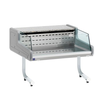 Vetrina refrigerata statica self-service su ruote, +4°/+6°C, l=1500 mm