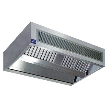cappa centrale cubica a induzione con illuminazione a incasso, 2800x2200 mm