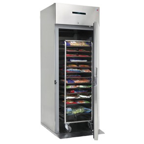 Congelatore roll-in da 700 litri in inox, GN 1/1, -10°/-20°C unità refrigerante a monoblocco