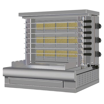 Griglia churrasco a gas, 7 spiedi