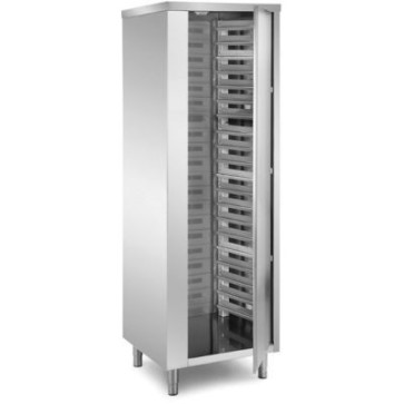Armadio portateglie neutro, n.1 anta a battente tamburata, capacità 20 teglie mm.600x400, mm.700x700x2000h