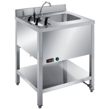 Lavamani con sterilizzatore coltelli e comando a pedale, 2000w - 230v - 50/60hz, mm 700x500x850 h