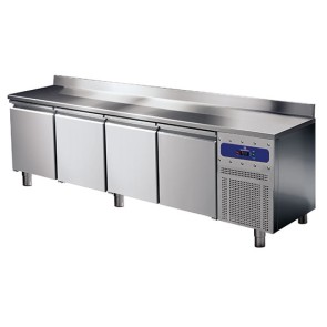 Tavolo freezer 600 mm 4 porte 430x325 mm con alzatina, -10°/-20°C