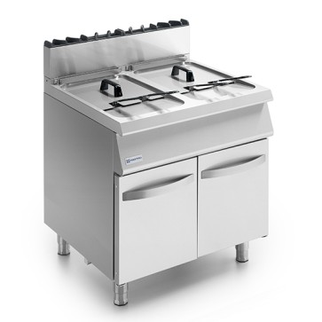 Friggitrice a gas su base chiusa, 2x 15 litri