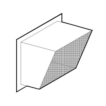 Terminale in lamiera zincata, dimensioni fino a 30x30 cm