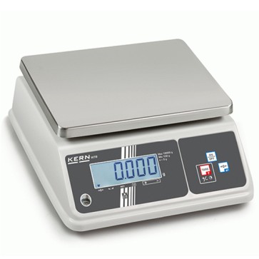 Bilancia da banco con piatto di pesata in acciaio inox, portata massima 15 kg, divisione 2 g