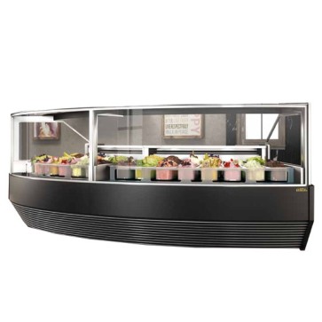 Vetrina gelato ventilata SAMIRA-VISION ANGOLO 45°, -18°/-22°C