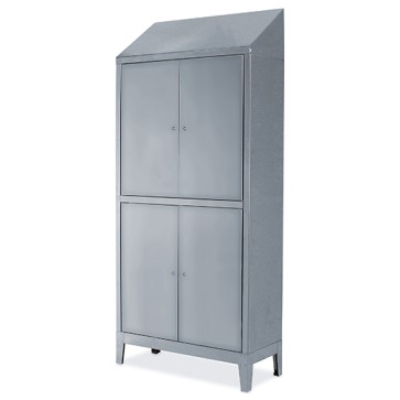 Armadio spogliatoio a 4 porte, h=2150 mm. per cucine industriale