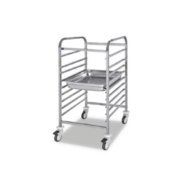 carrello portabacinelle GN, 9x GN 2/1 h=65 mm