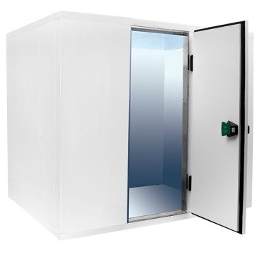 Cella frigo professionale da spessore 80 mm,senza gruppo refrigerante h=2010 mm, 2100x2400 mm