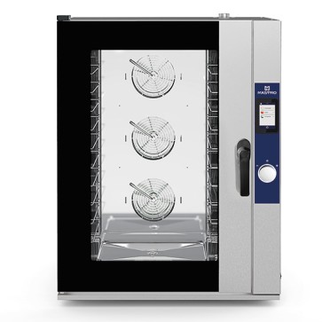 Forno misto elettrico a vapore diretto con sistema di lavaggio automatico, 10x GN 1/1 o 600x400 mm