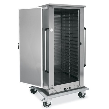 Armadio portateglie riscaldato su ruote, 18x GN 2/1, ventilato