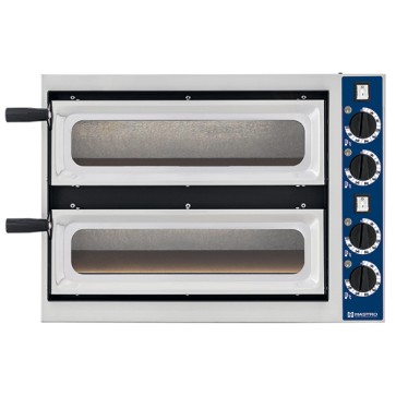 forno pizza elettrico da 1+1 pizze ø 340 mm, controllo meccanico