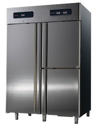 Frigorifero da 700+350+350 litri in inox a 3 temperature GN 2/1