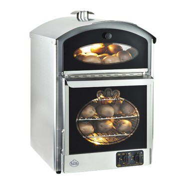 Forno ventilato per patate con vano caldo espositivo, capacità 60 patate