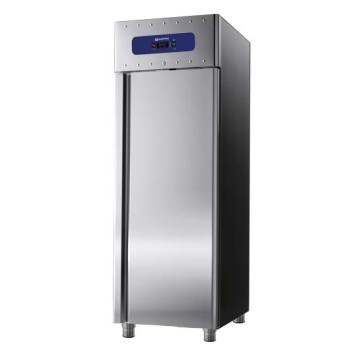 Congelatore da 700 litri in inox, GN 2/1, -10°/-22°C, isolamento 85 mm