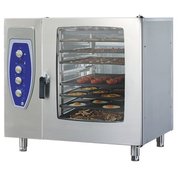Forno professionale a gas a convezione 6 GN 1/1 con umidifcatore