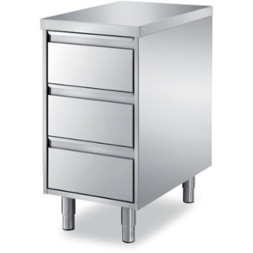 Cassettiera a 3 cassetti h 15 con ripiano- mm 450x700x850 h