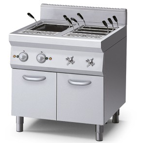 Cuocipasta elet. 2 vasche capacità 40+40 lt.