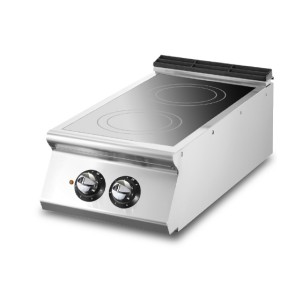 Piastra in vetroceramica, versione top, 2 zone di cottura