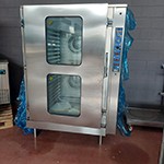 Forno a convezione a gas con vapore diretto e sistema di lavaggio automatico, 6x GN 1/1