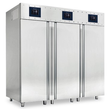 Congelatore da 700+1400 litri in inox 3 porte, GN 2/1, -10°/-22°C