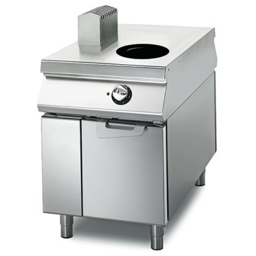 Wok induzione da 5 kW su vano con porte, comandi 2 lati