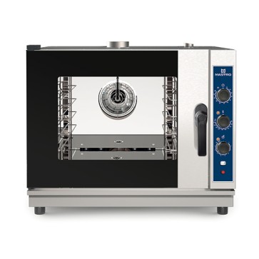 Forno misto a gas a vapore diretto, 4x GN 1/1 o 600x400 mm