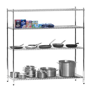 Scaffale in filo cromato, 1525x455 mm